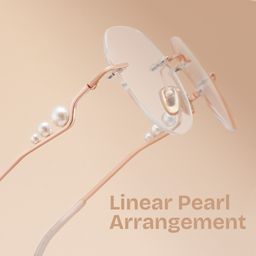 Wyatt  Geometric Rose Gold Glasses1