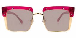 Kiana Square Bright-Pink Glasses0
