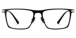 Lincoln Rectangle Black Glasses1