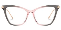 Hilary Butterfly Pink-Gray Glasses0