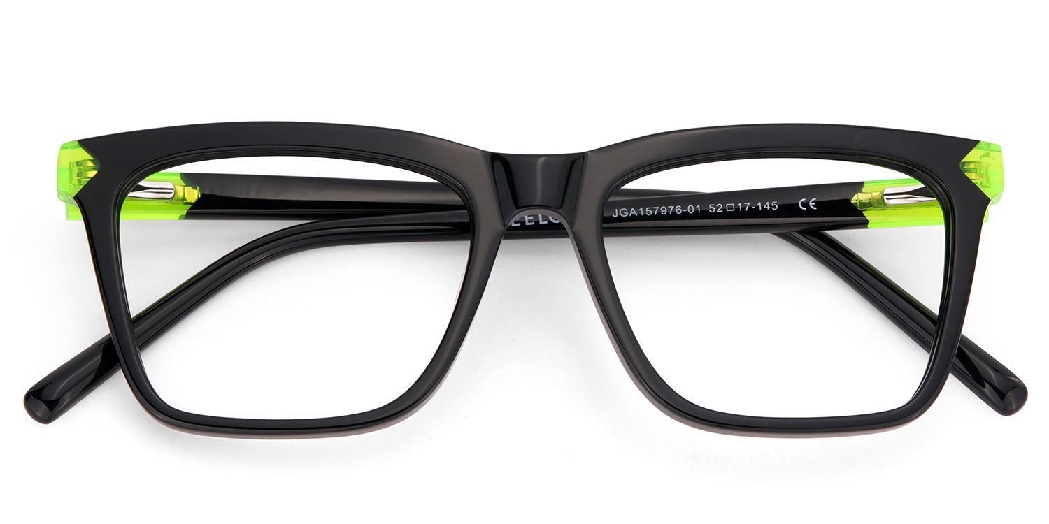 Thin Black Glasses Frame In Rectangle Shape2
