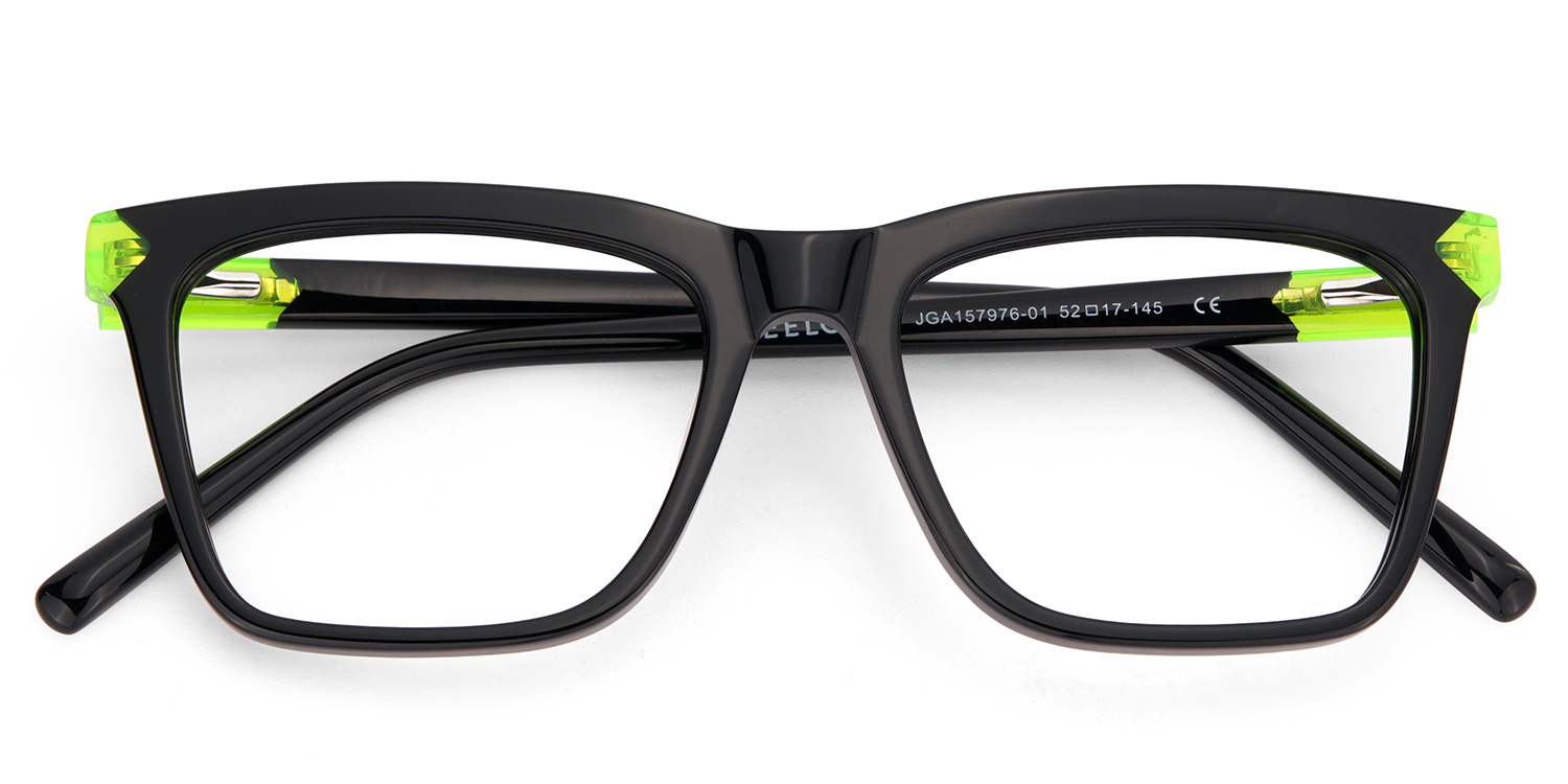 Thin Black Glasses Frame In Rectangle Shape2