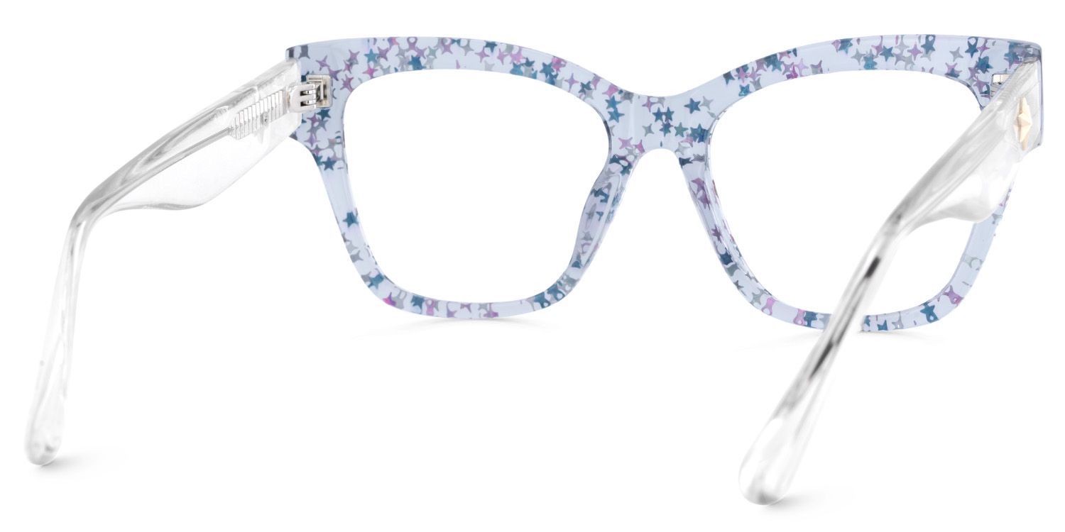 Full Rim Square Frame With Shiny Stars Decorated5