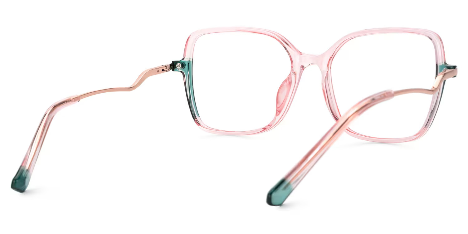 Rendon Square Pink Glasses3