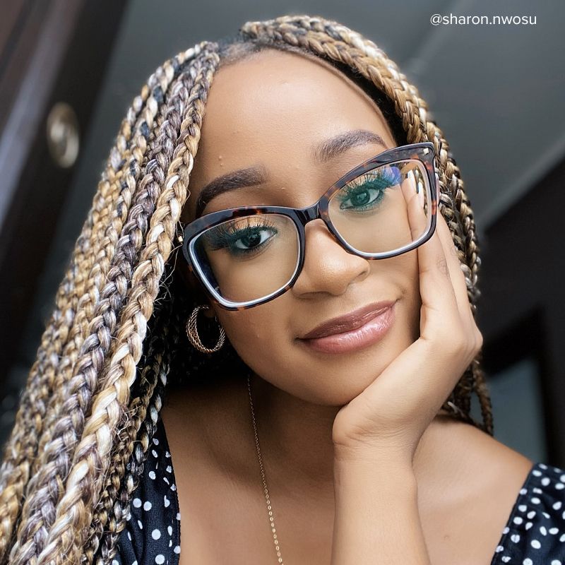 Isaebella Butterfly Tortoise Frame Glasses | ZEELOOL UK5