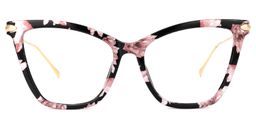 Hilary Pink-Floral Butterfly Glasses0