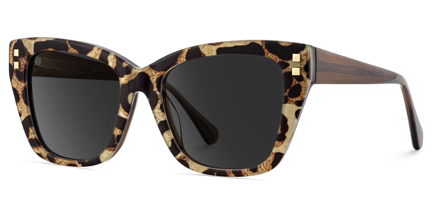 Tessia Leopard Square Glasses Women's Glasses | Zeelool2