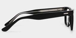 Robert Rectangle Black Glasses4