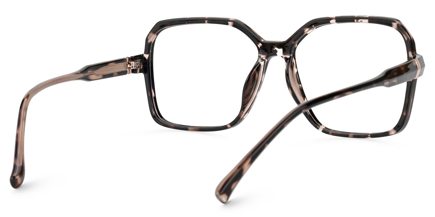 Wasmer Acetate Geometric Tortoise Frame Glasses | ZEELOOL UK3