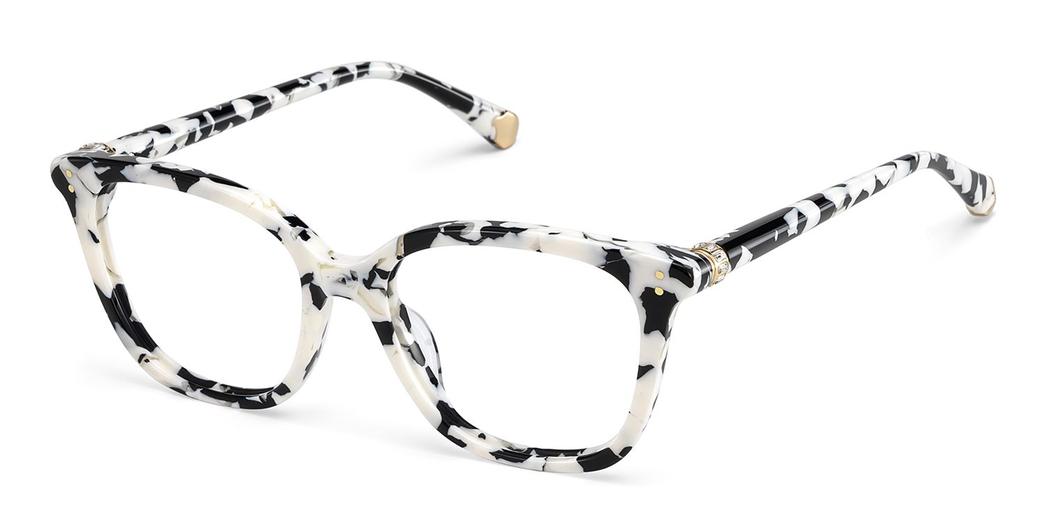 Square Cow Eyeglasses- Miles Acetate Frame Glasses2