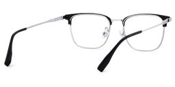 Barrett Browline Silver Glasses5