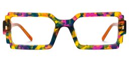 Frederick Rectangle Tortoise Glasses0