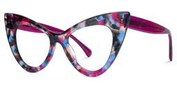 Asbell Cateye Purple-Tortoise Glasses1