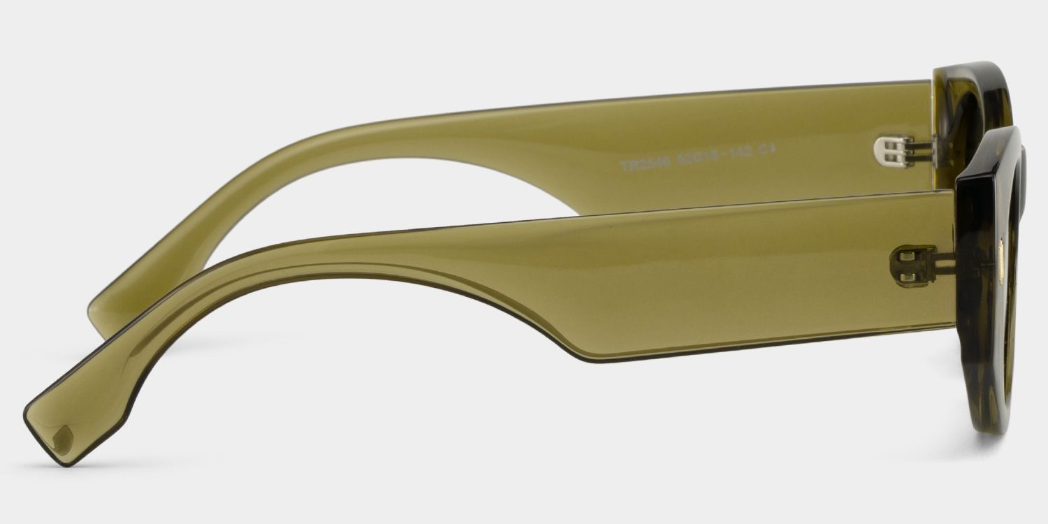 Reina green Frame Polarized Sunglasses with geometric Style Online | ZEELOOL UK3