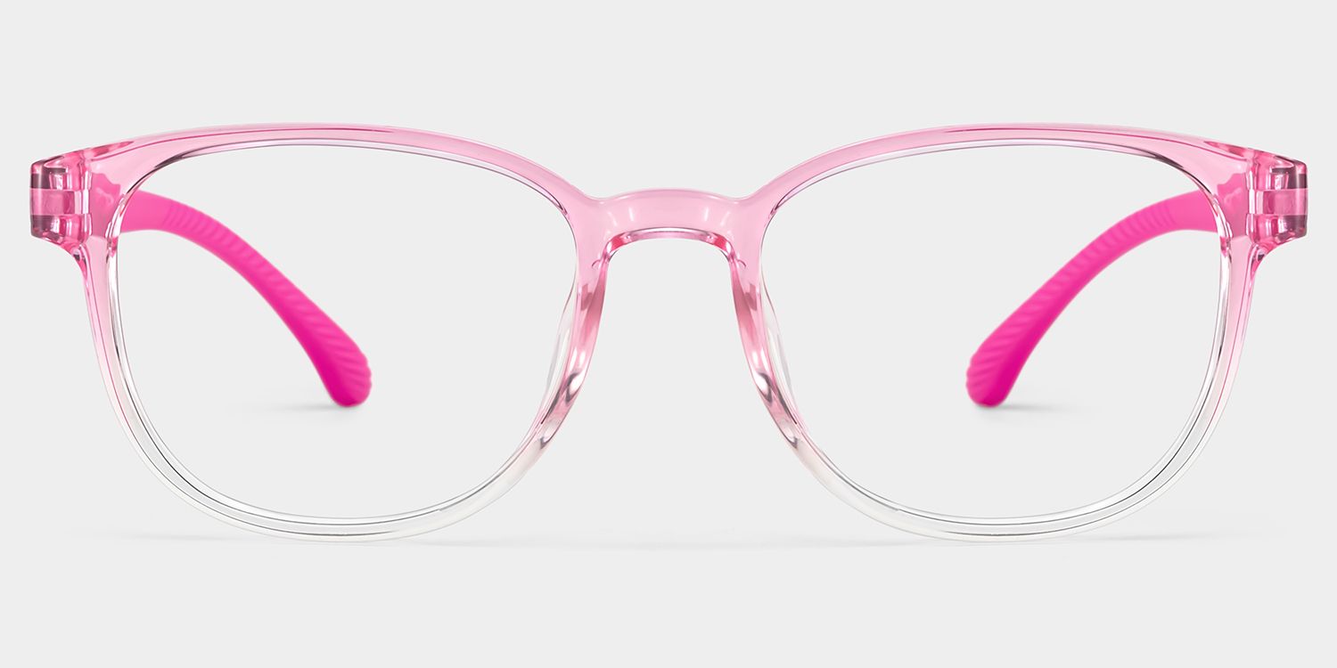 Dale Round Pink Frame Eyeglasses for Pre-tweens0