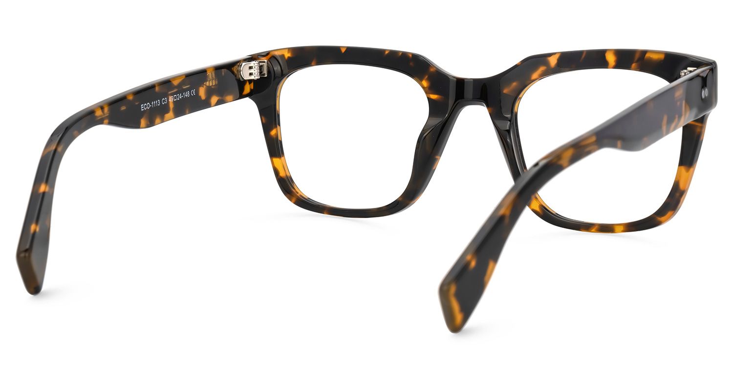 Schealer Square Classic Retro Tortoise Shell Glasses3