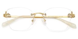 Jaxon Rectangle Gold Glasses1