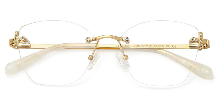 Jaxon Rectangle Gold Glasses