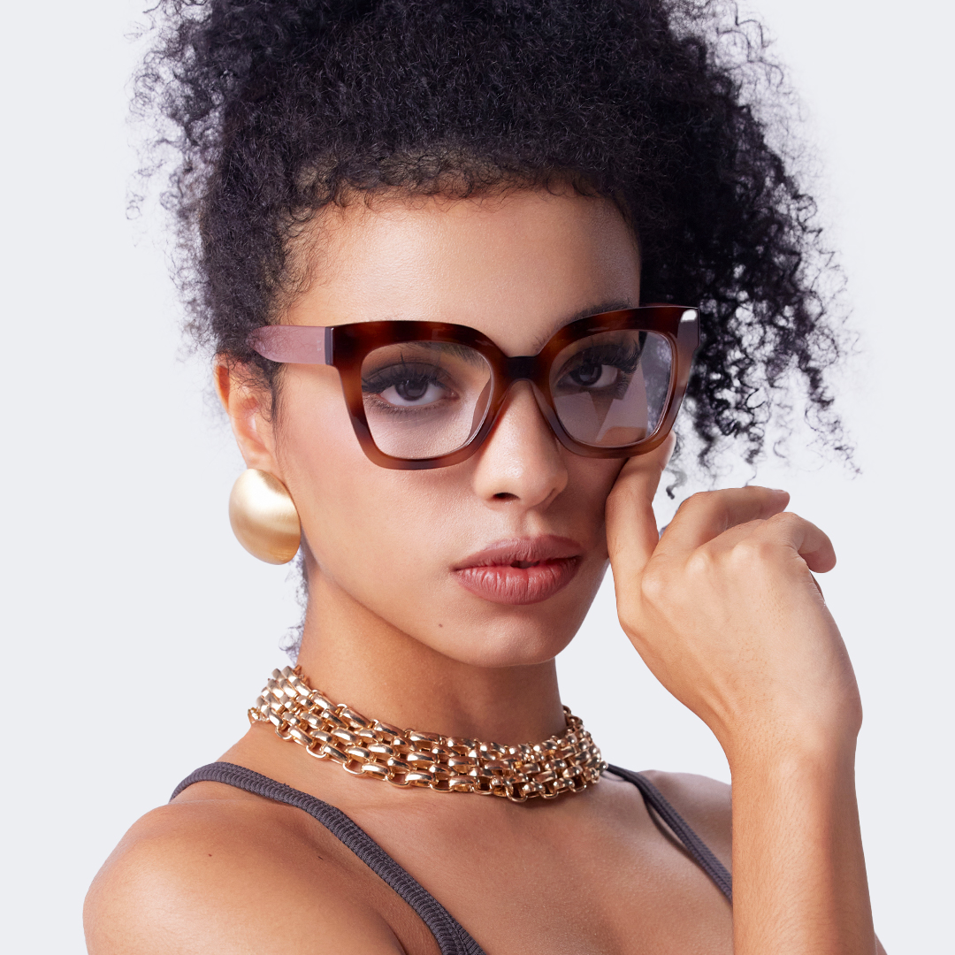 Malcolm Square Burnt Umber Glasses9