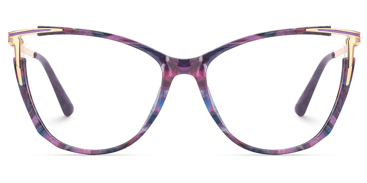 New Purple-Tortoise Color for Yomary Mixed-Material Eyeglasses  | ZEELOOL UK0
