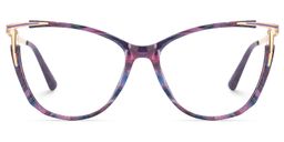 Yomary Cateye Purple-Tortoise Glasses0