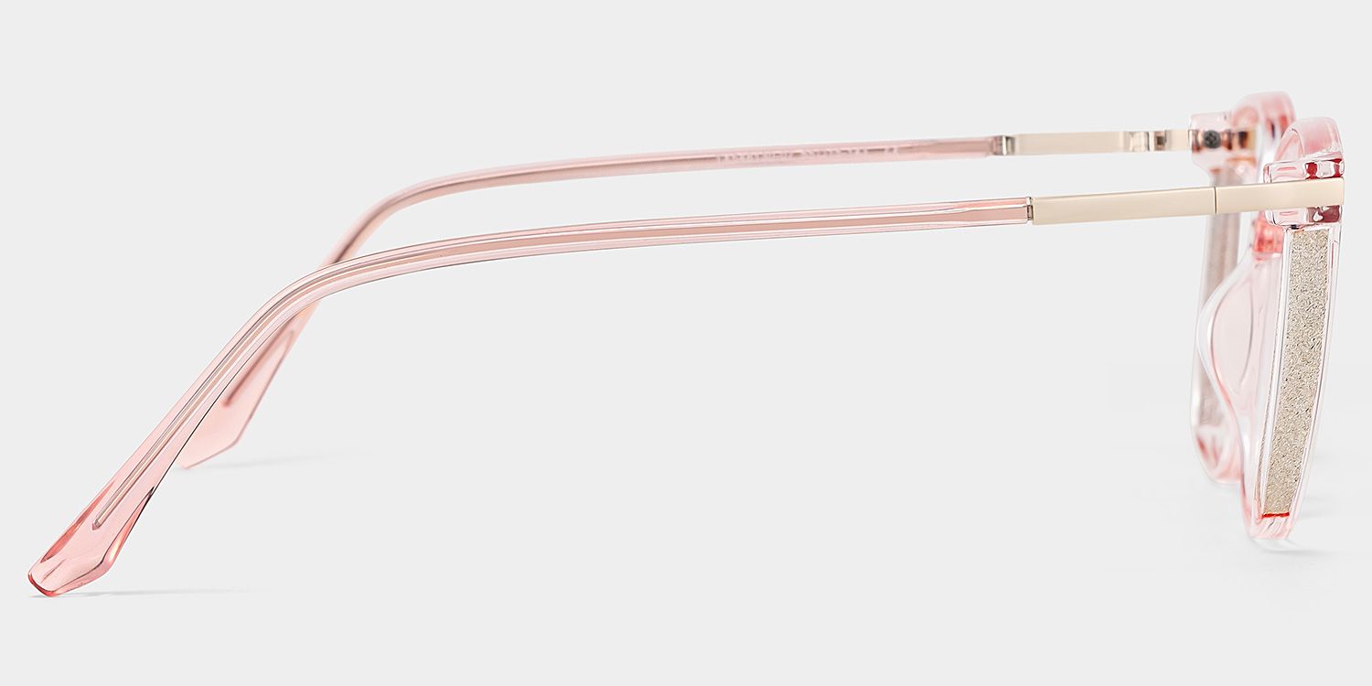 Rodz Light Pink Square Frame Glasses | Zeelool3