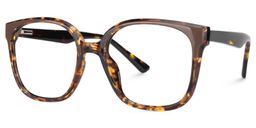 Siner Square Tortoise Glasses1