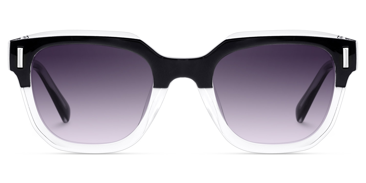 Nia Black Crystal Square Sunglasses Online | ZEELOOL UK0