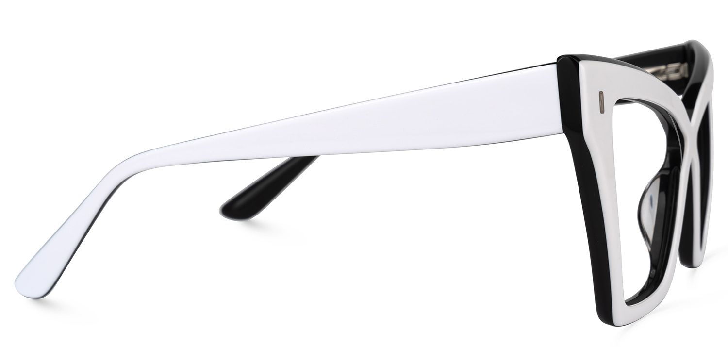 Midgett Cateye White Glasses | ZEELOOL UK2