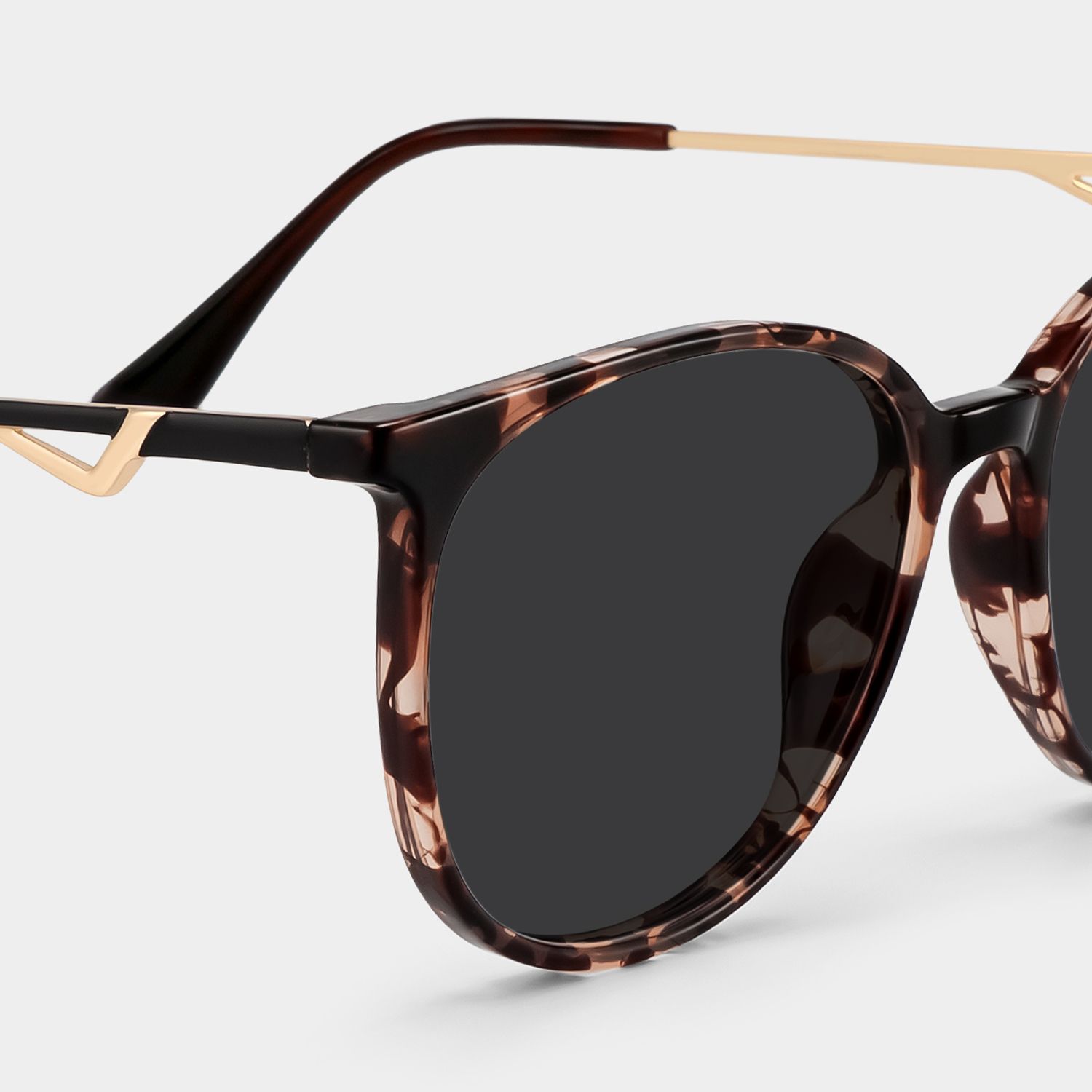 Chanty Tortoise Frame Sunglasses with Round Style | ZEELOOL UK4