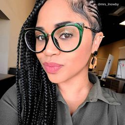 Dalton Cat Eye Dark Green Glasses7