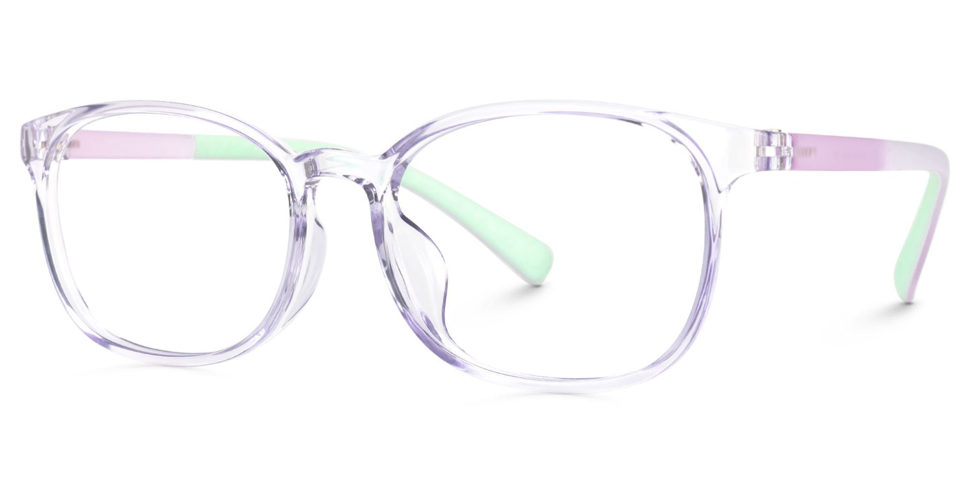 Kids Oval  Purple Amaker Frame Glasses | ZEELOOL UK1