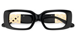 Jonas Rectangle Black Glasses3