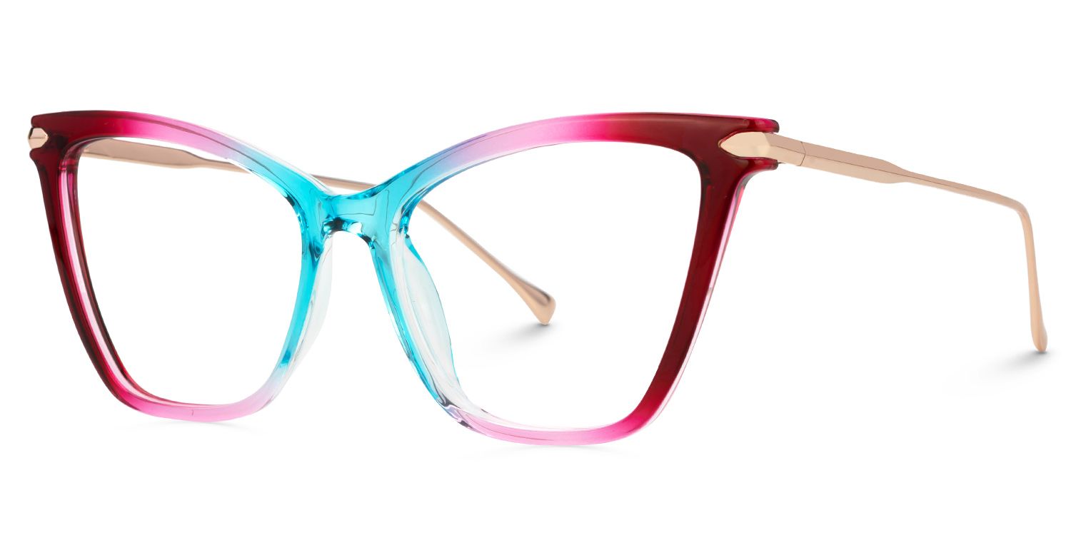 New Arrival Red-Blue Color for Hilary Frame Glasses | ZEELOOL UK1