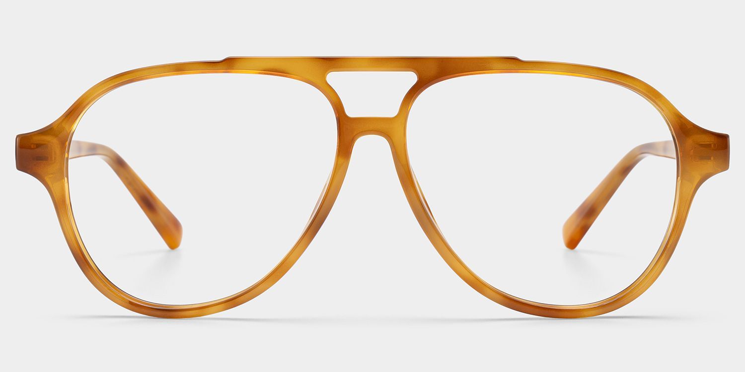 Drew Light Brown Tortoise Aviator Glasses for Teenager | ZEELOOL0