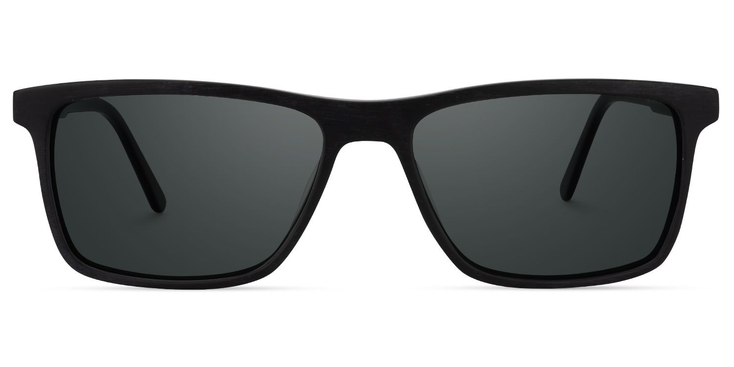 Daniel Rectangle Black Sunglasses | ZEELOOL UK0