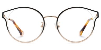 Yaselie Cateye Black Gold Glasses