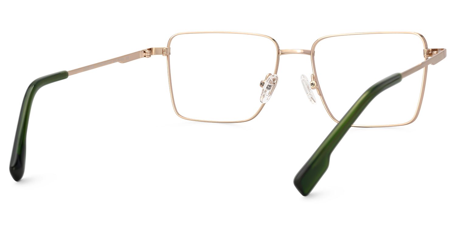 Square Frame Glasses With Metal Material3