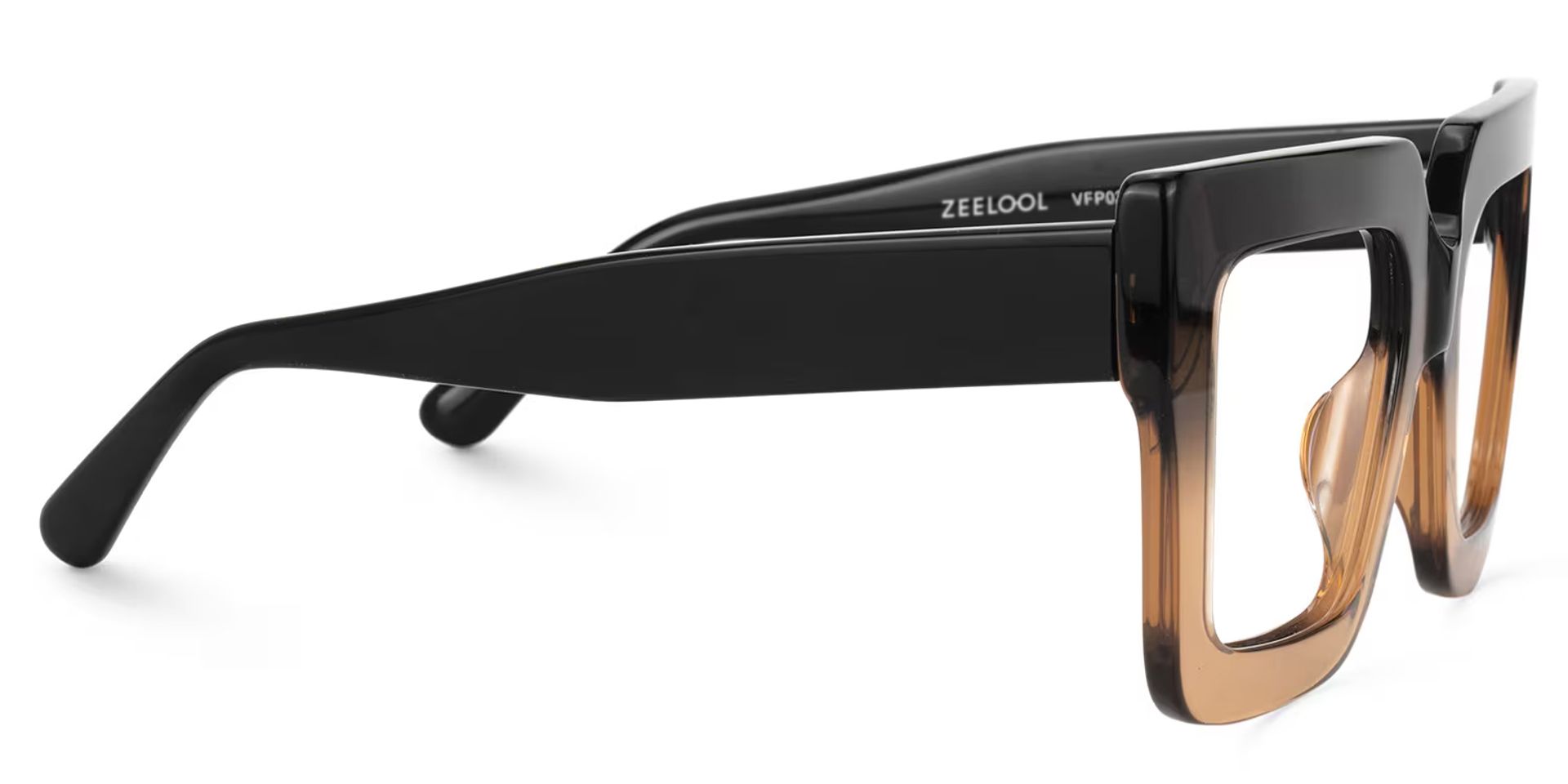 Brandon Brown Square Frame Glasses, Thick Tawny Frames3