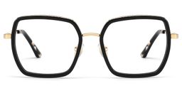 Fiona Square Black Glasses0