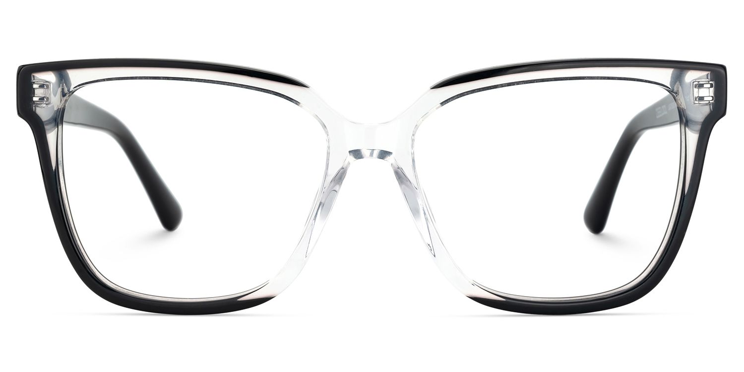 Benguie Black Clear Square Shape Eyeglasses | ZEELOOL UK1