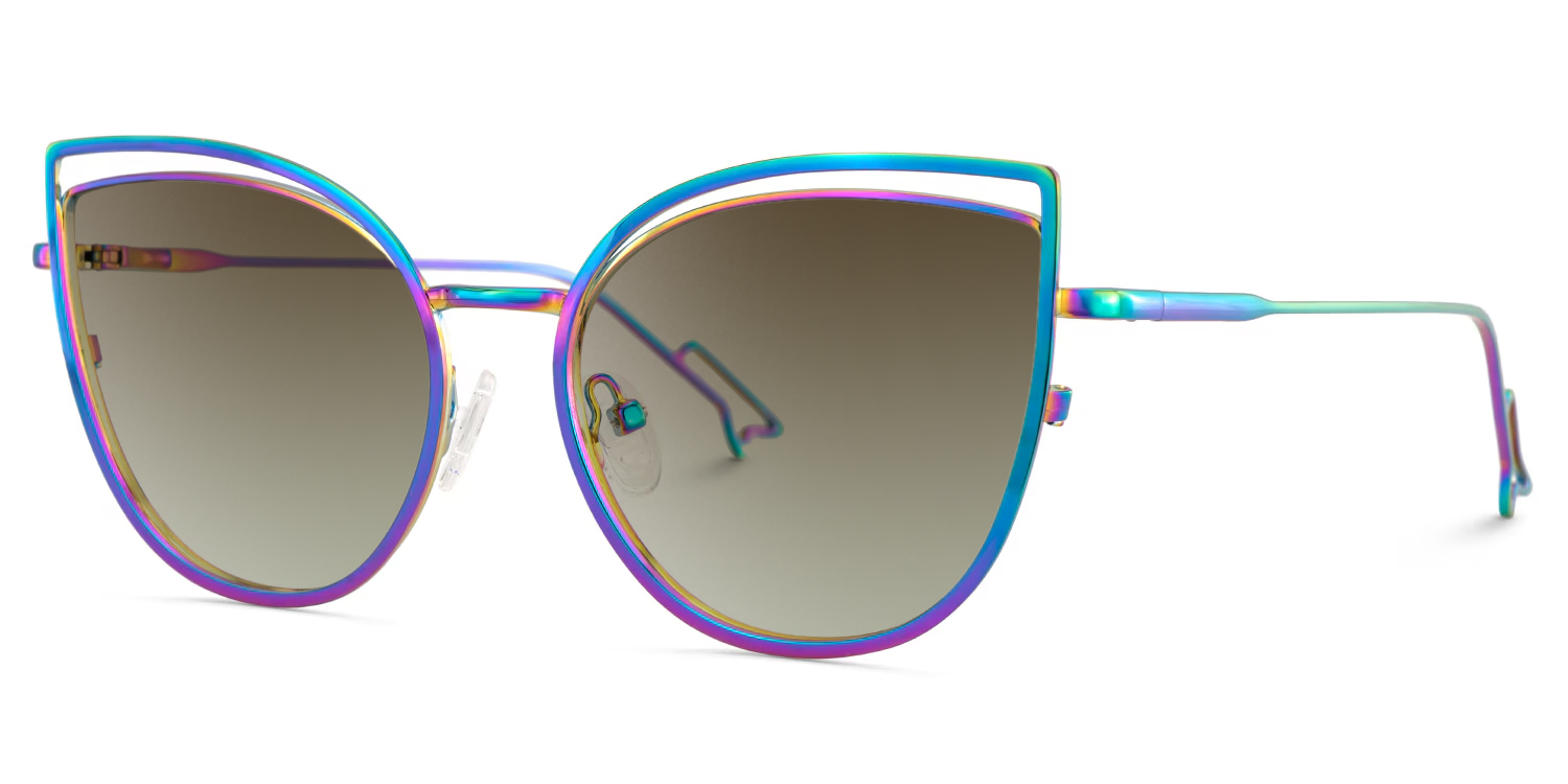 Spivey Cateye Metal Full Frame Eyeglasses | ZEELOOL UK2