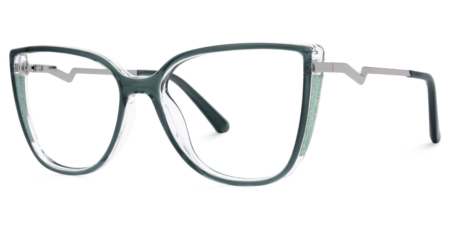 Spring hinges Celisa Eyeglasses, Celisa Green Glasses -Zeelool1