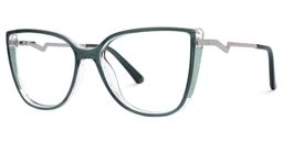 Celisa Cateye Green Glasses1