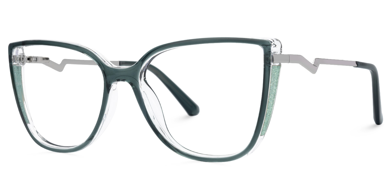 Spring hinges Celisa Eyeglasses, Celisa Green Glasses -Zeelool1