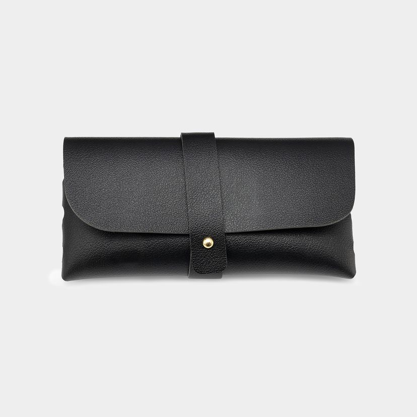 Black Man-made Leather Box