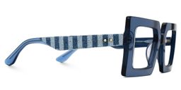 Tiffaney Square Blue Glasses2