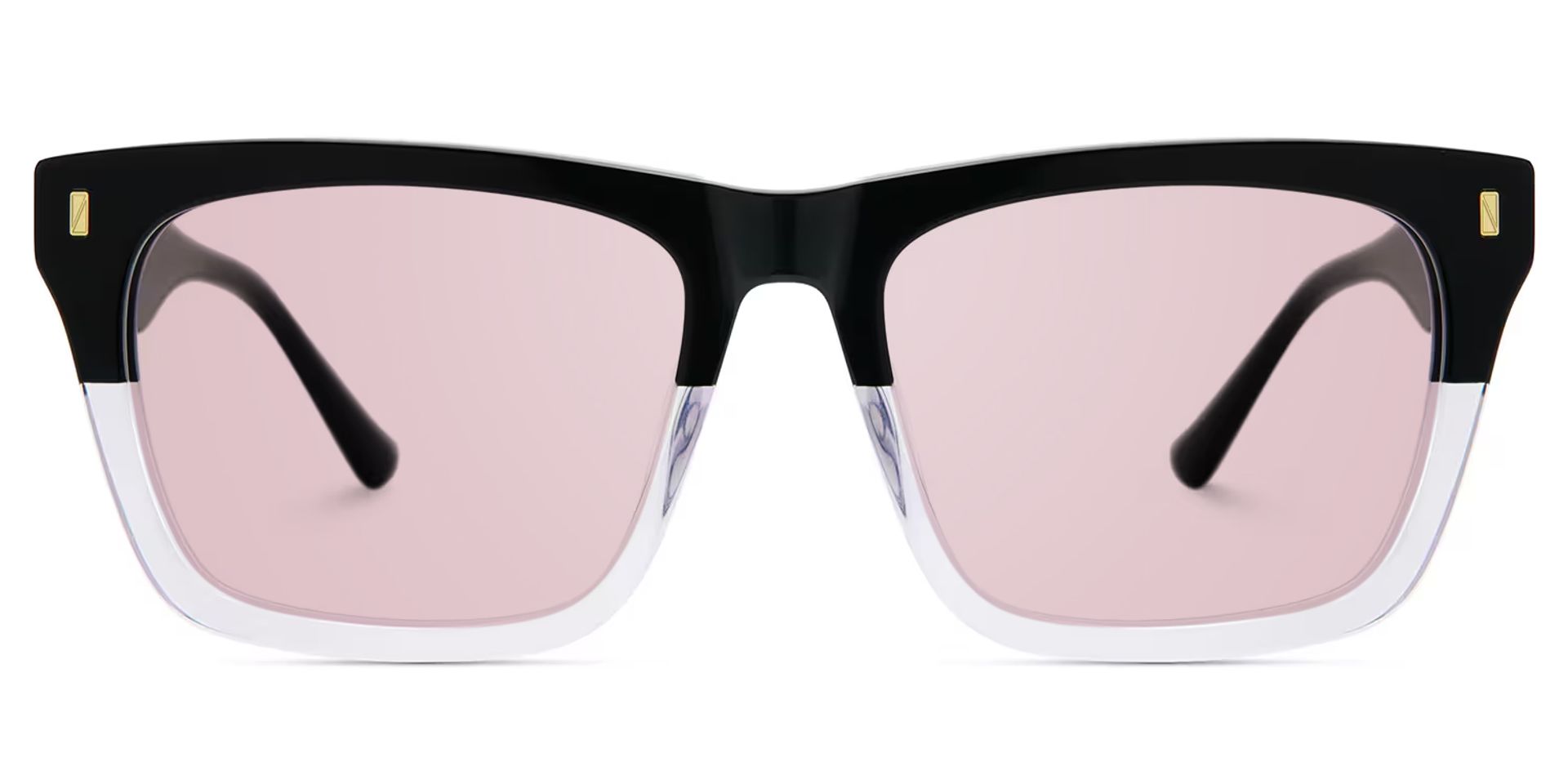 Rectangular Spectacle Frames with Brown Blue Color0