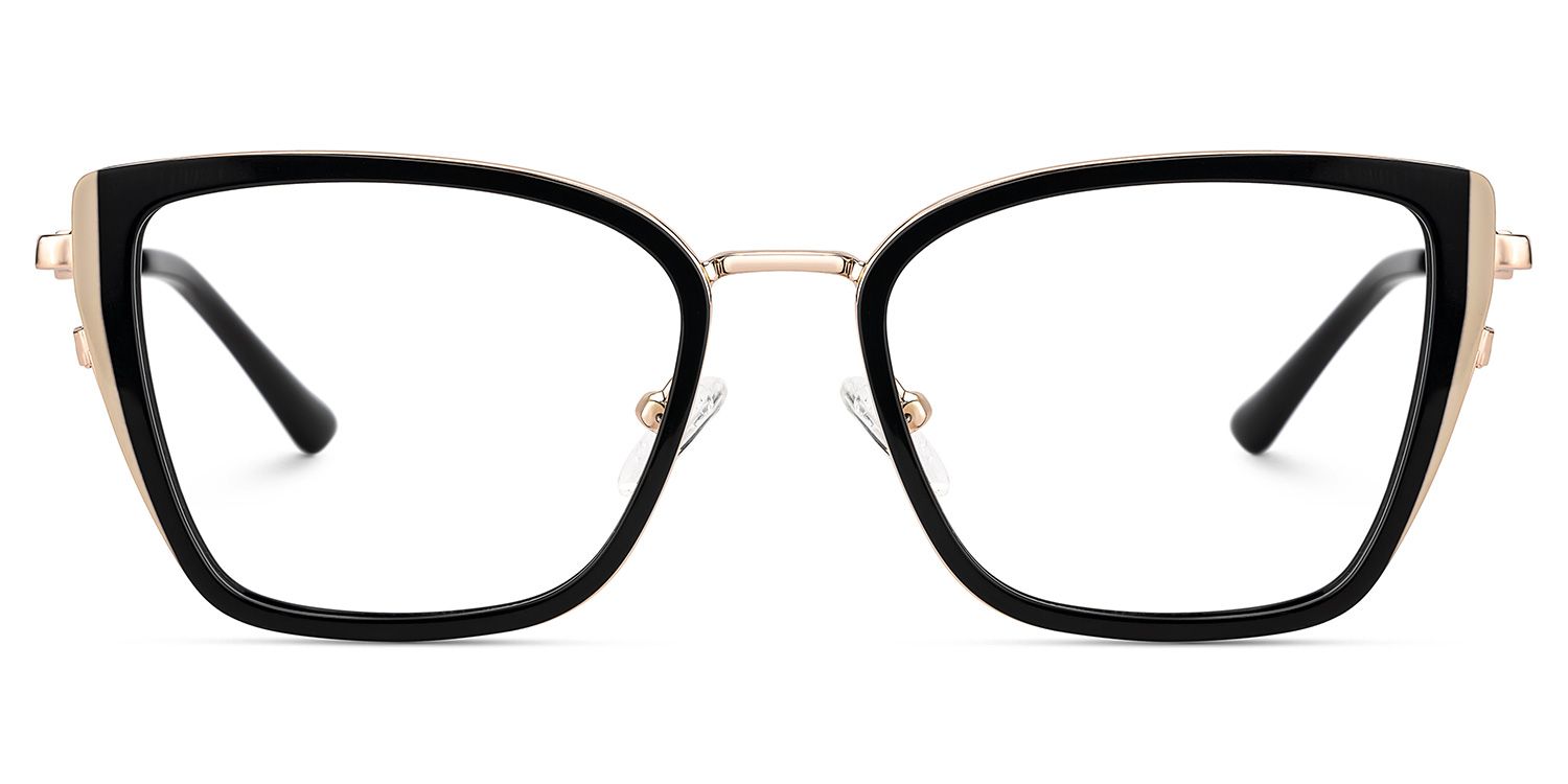 Juniper Eyeglasses in Square Black Frame | ZEELOOL UK1