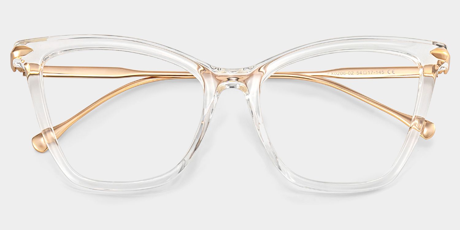 Hilary Butterfly Clear Frame Glasses | Zeelool1